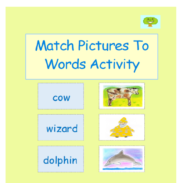 product image – match pictures to words