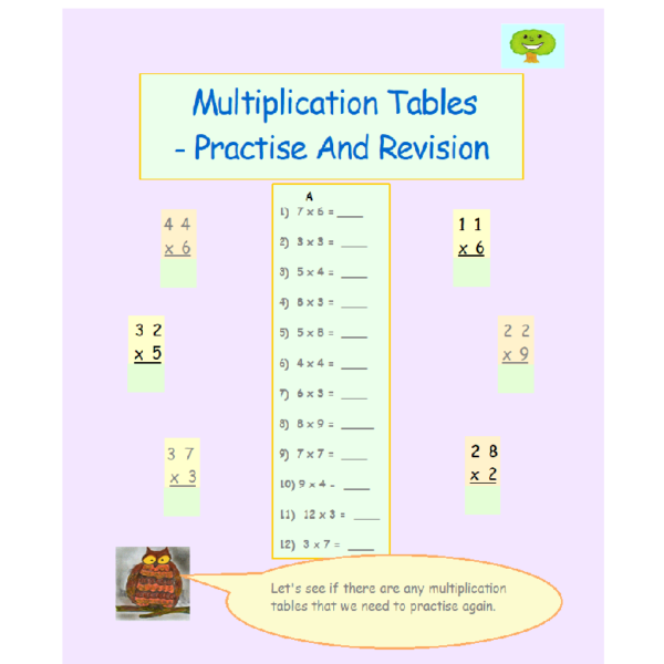 bb – product image – multiplication tables practise and revision